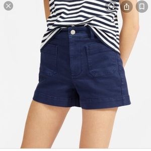 Everlane navy patch pocket shorts